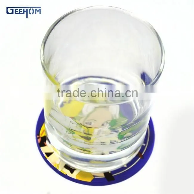 brand name rubber souvenir coaster