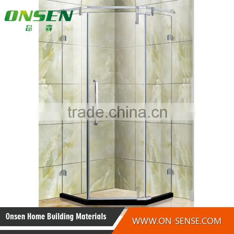 ecomonic sector shower enclosure cheap price stainless steel shower enclosure with tempered glass for modern bathroom