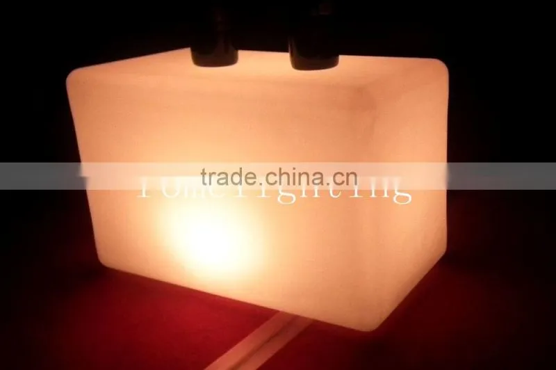 Plastic technology durable waterproof led long square stool