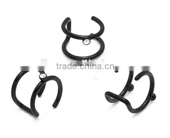 Non piercing novelty ear plug claw crazy wind ear plug tapers decorative ear plug