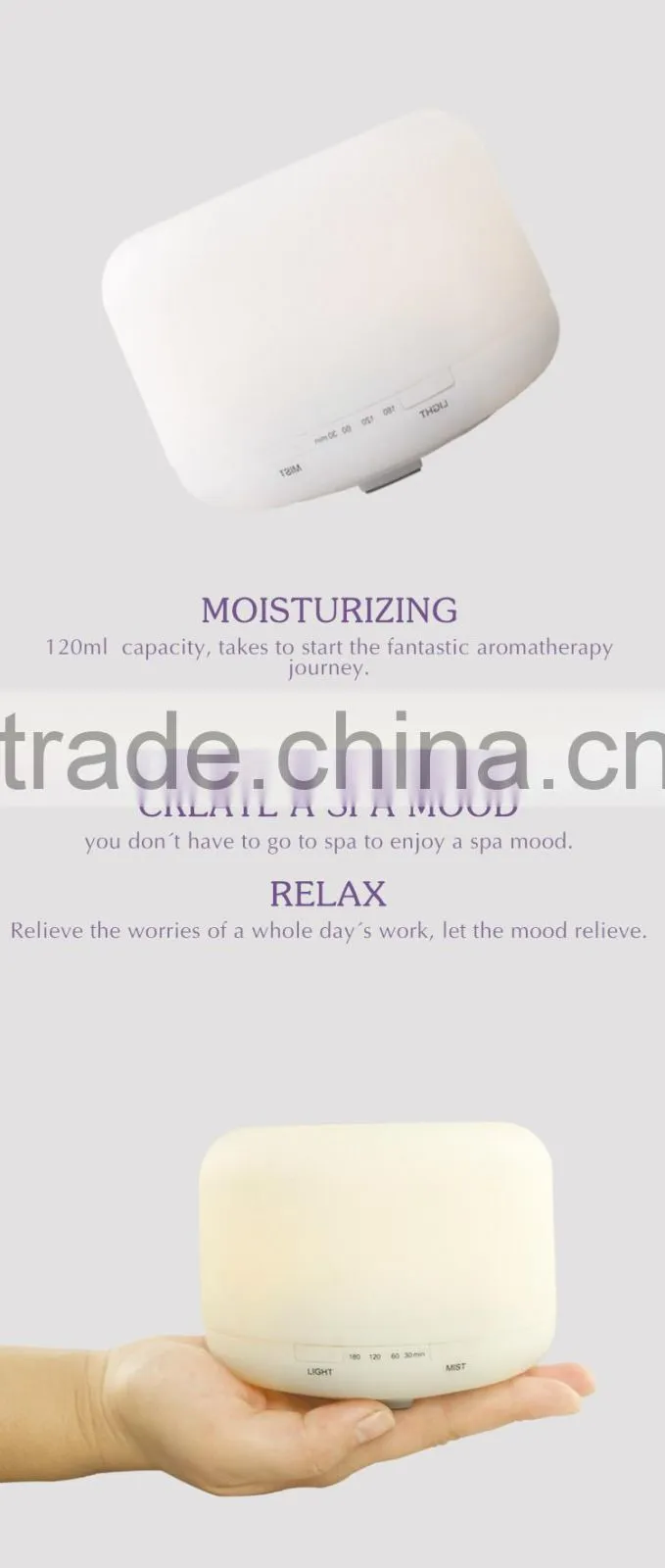 aromatherapy ultrasonic / essential oil ultrasonic led diffuser / home diffuser ultrasonic