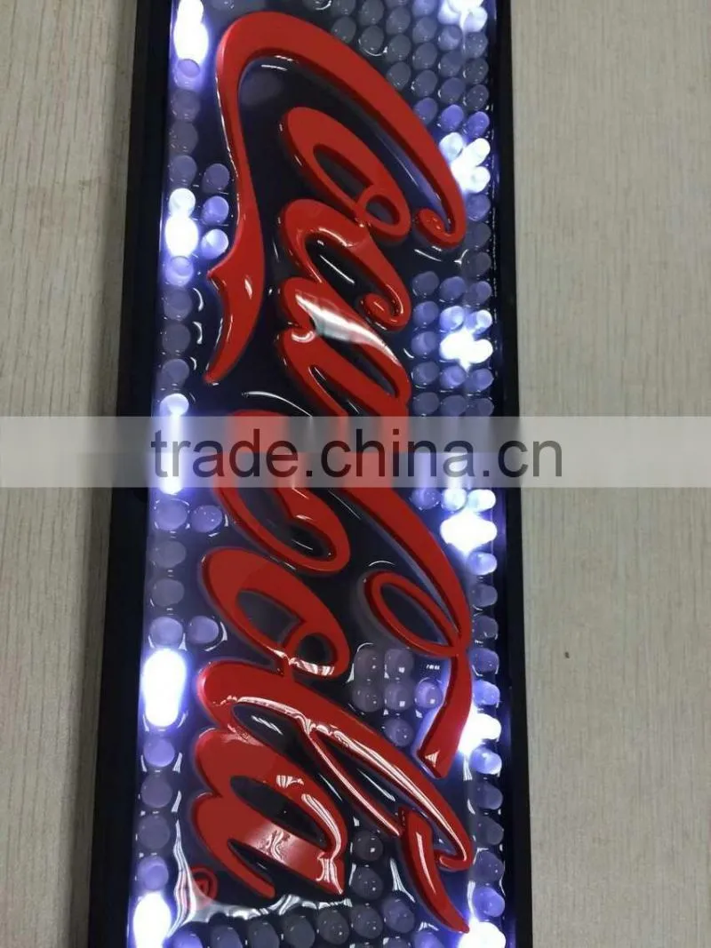 Custom Brands Soft Pvc Led Bar Mat