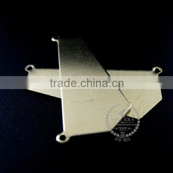 30.5*14mm raw brass flat pendant charm DIY pendant charm earrings chandelier jewelry findings 1800159