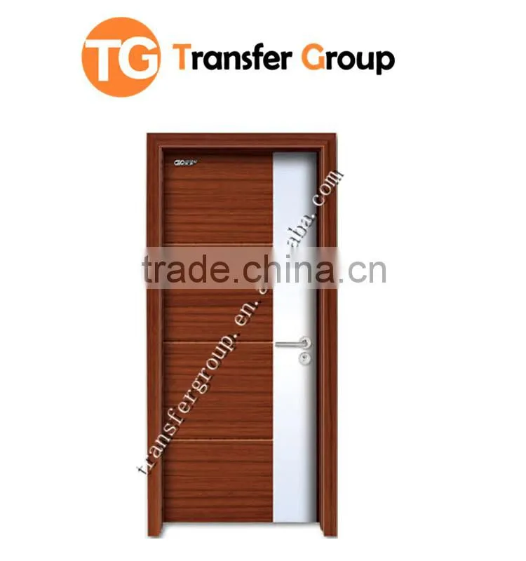 Low price PVC interior wooden room door design
