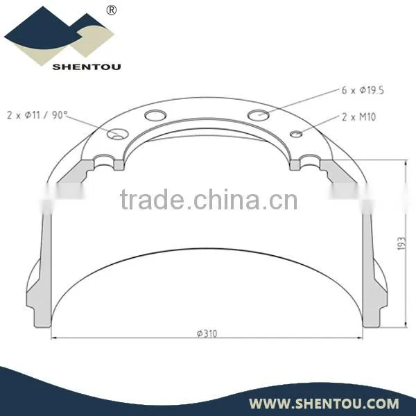 Iveco Brake Drum 8601.7937
