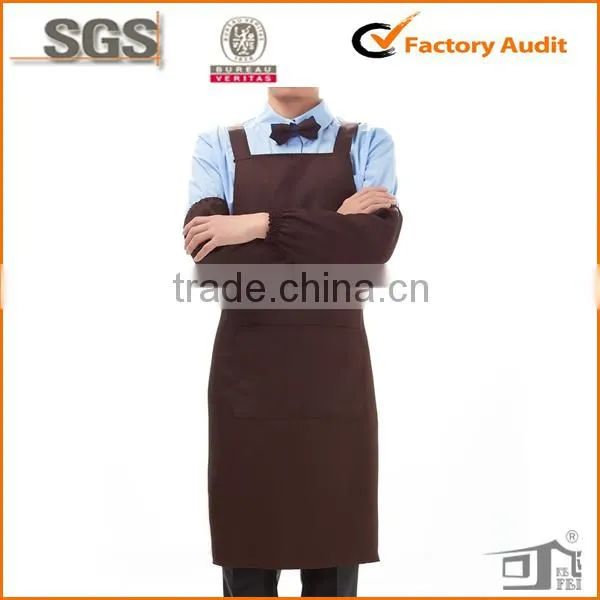 polycotton blank cafe uniform with front pocket wholesale