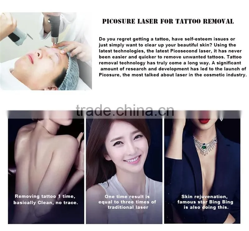 2016 best sale PicoSure Picosecond Laser for tattoo removal picosure laser tattoo removal equipment