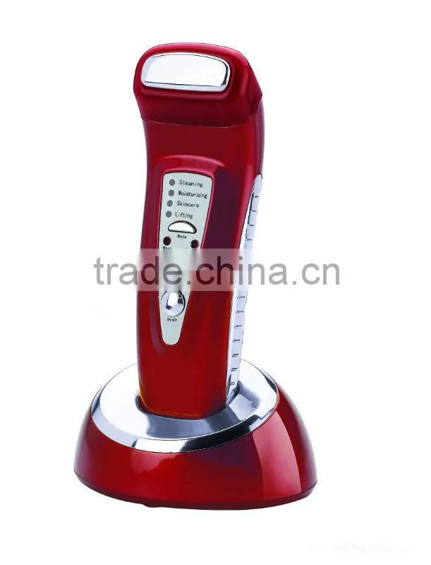 Handheld ion beauty stimulator for skin rejuvenation,wrinkle remover