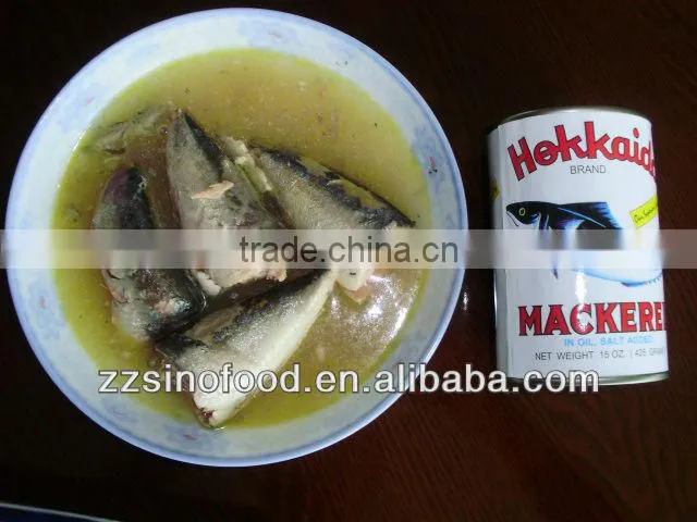 Kinds of Food Canned Fish Canned Mackerel