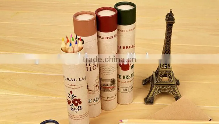 OEM hot sale natural color pencil,natural wood colored pencils