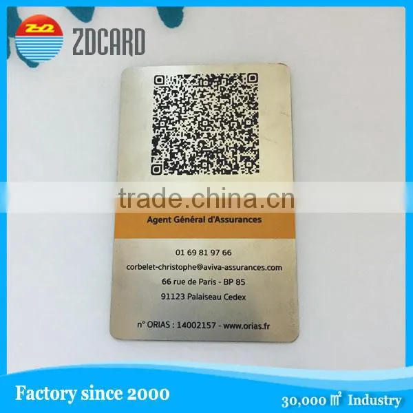 QR code UV magnetic strip metal card