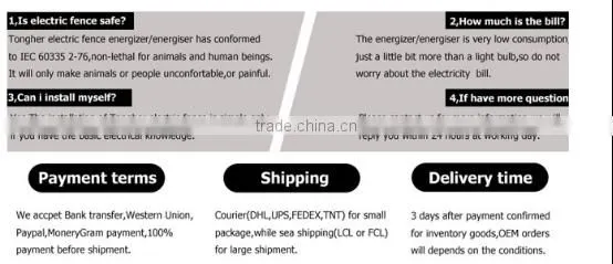 Hongrunzhongda price farm security electric fence system electric fence energizer and alarm