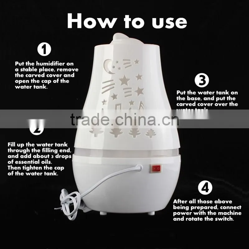 2015 Aromatherapy diffuser air humidifier Colorful LED Light 2.4L Ultrasonic humidifier air Aroma Diffuser mist maker