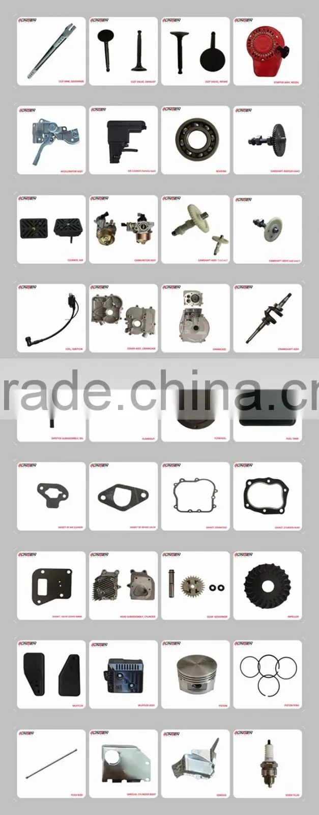 Gasoline Engines parts- Cylinder head for 152F/154F/170F/190F engines