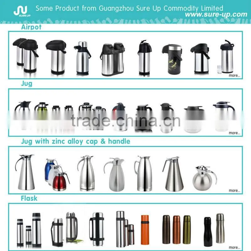 stainless steel twins lever air pump pot