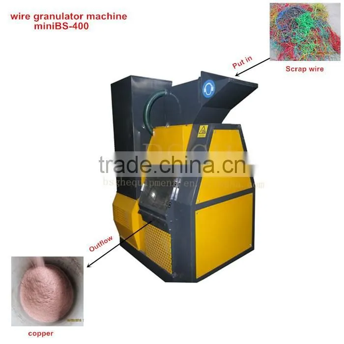 home automatic used electric wire cable granulator cutting recycling machine