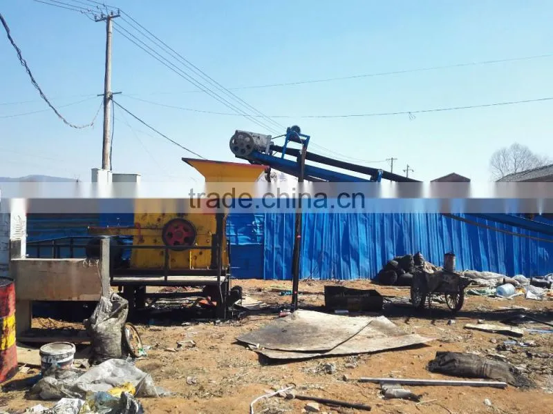 recycling waste engine oil filter processing plant