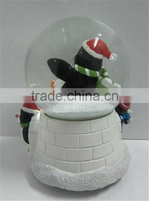 Decorate gift polyresin water snow globes