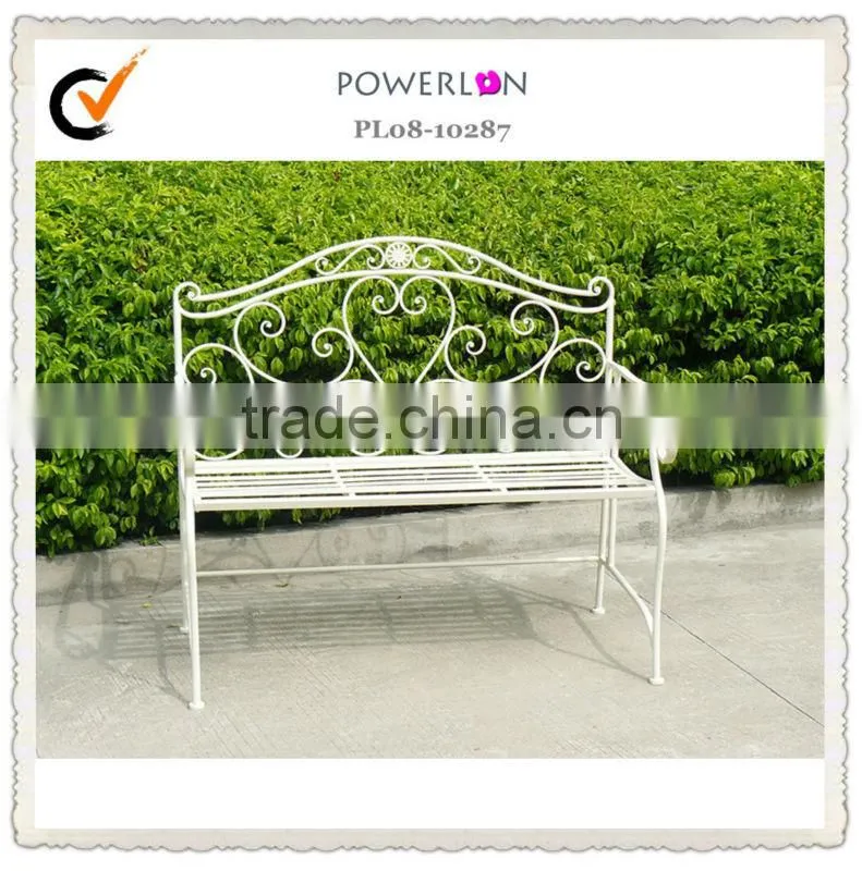 UK rustic metal garden benches