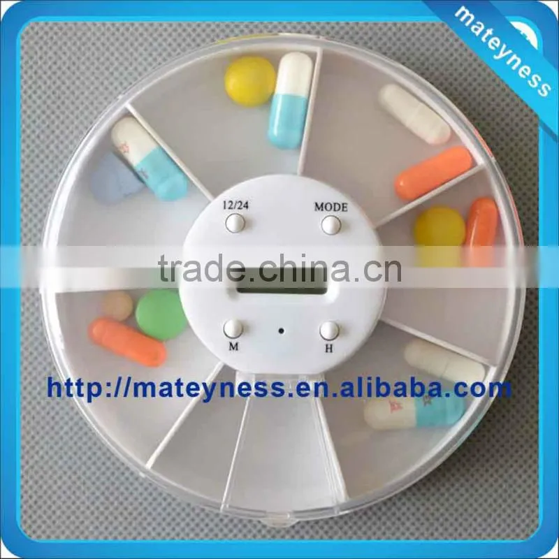 2013 Hot Selling Round Shape Digital Pill Box Timer