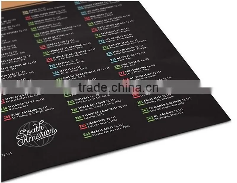 CT-748 New Travel Gift of World Map for Creative Poster Present Black map