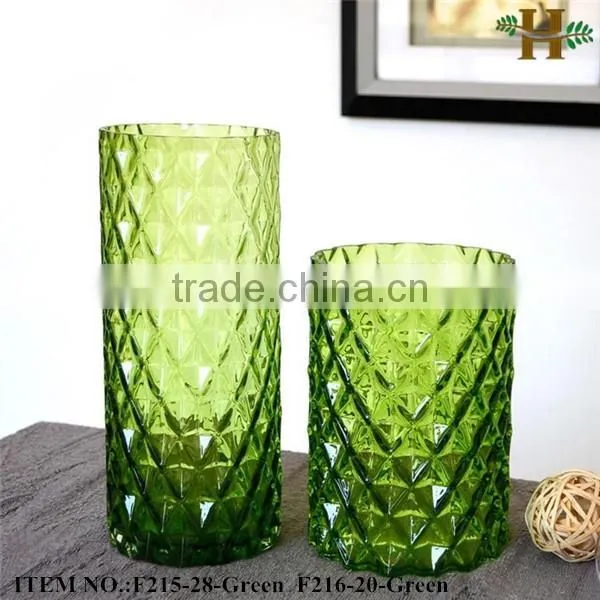 antique colored glass cylinder vase wholesale