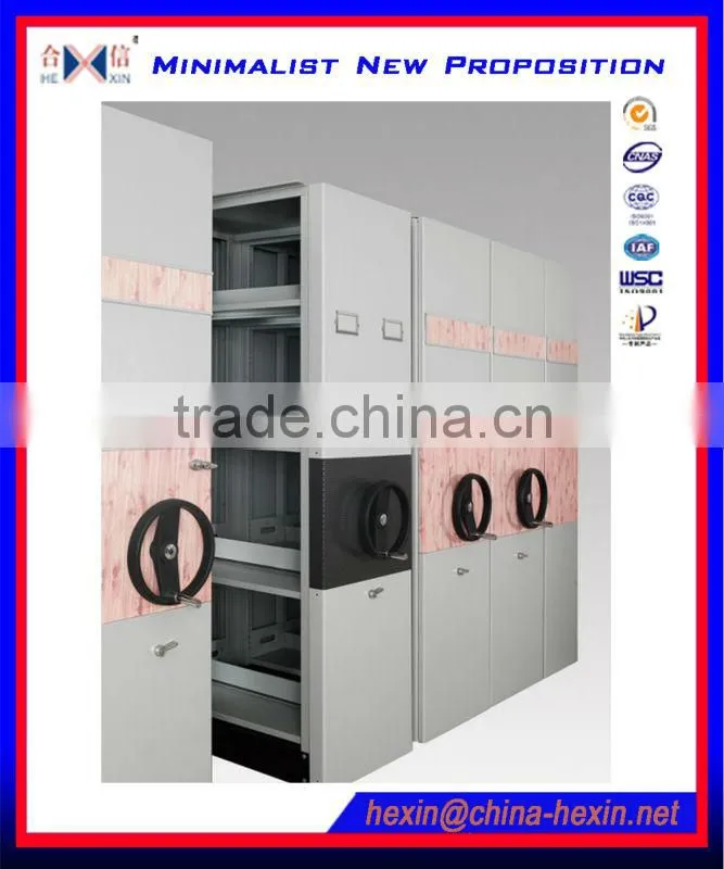 Best quality mechanical steel storage rack system,Moving Intensive Rack