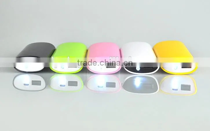 2015 newest style led torch light portable power bank