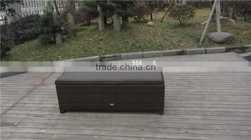 Woven Aluminum Outdoor Furniture Rattan Storage Boxs