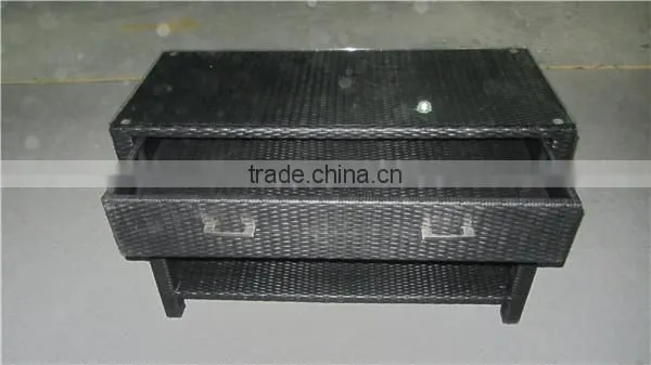 Modern rattan home furniture rattan bar storage cabinet