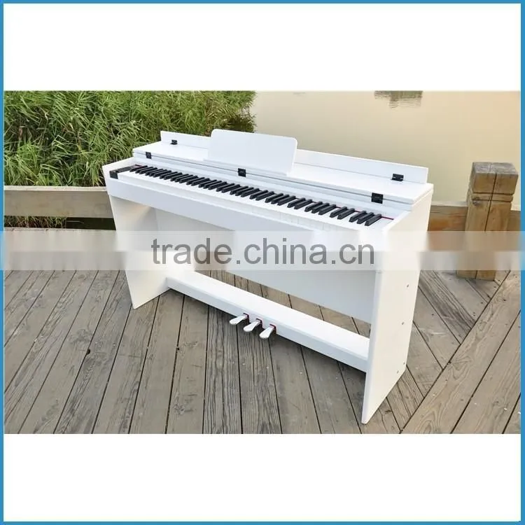 Black color 88 key digital piano with filp cover, standard hammer action keyboard electric piano, electronic keyboard piano