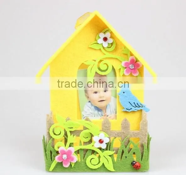 Advanced design new products beautiful love felt photo picture frame for arts crafts wedding home decor new models toy wholesale