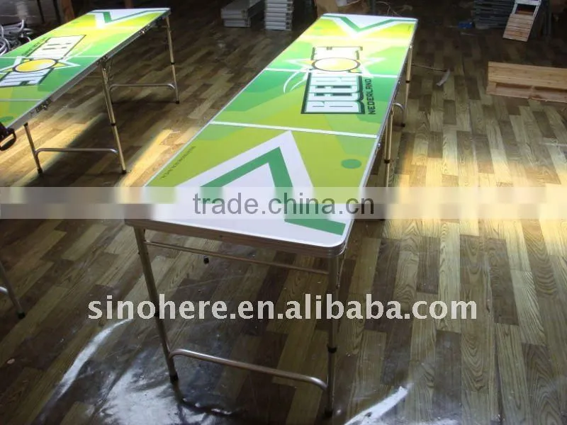 Aluminium Beer Pong Game Folding Table EY1008