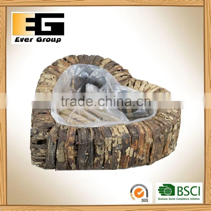 Outdoor Wooden Artificial Plants Flower Pots