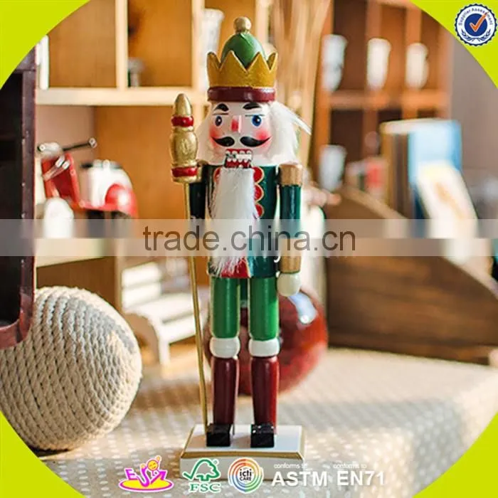 wholesale baby wooden colorful custom nutcracker, popular kids wooden nutcracker, fashion wooden custom nutcracker W02A006