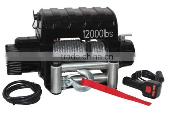 China 4x4 auto parts SGS And CE Approved 3500lbs mini 12v electric Winch with steel Rope