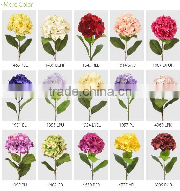 hot sell wholesale artificial hydrangea stem flower table centerpieces wedding decoration