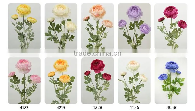 hot sell artificial ranunculus wedding low moq decoration arrangement
