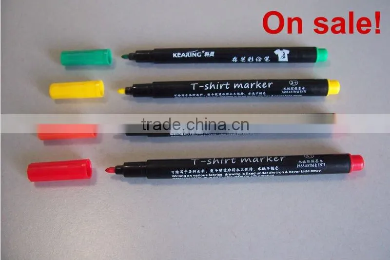 Kearing brand permanent t-shirt marker with 1.0mm fiber tip used for long time DIY drawing
