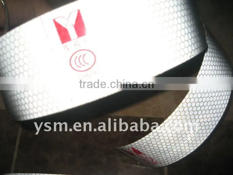 reflective vehicle marking tape sticker on the vehicle body
