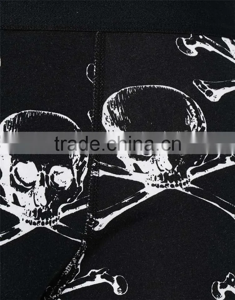 Halloween 3 Pack Custom Mens Boxer Shorts With Skull Print