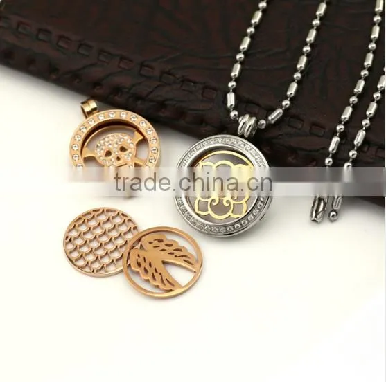 Gold 33MM Coin Dream Peace Faith Love Angel Coin Round Disc Charm