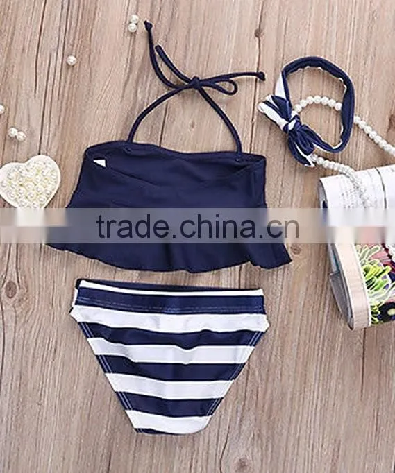 Wholesale alibaba baby girl swimsuit navy design innovative products ideas from China