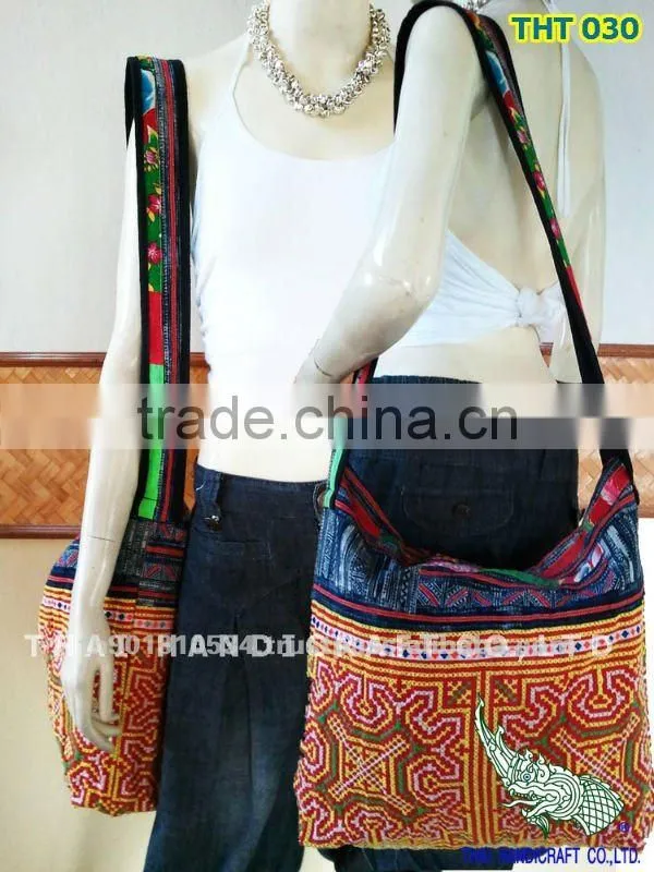 Thai Embroidered HMONG Hill Tribe Shoulder Bag Cross body Bag