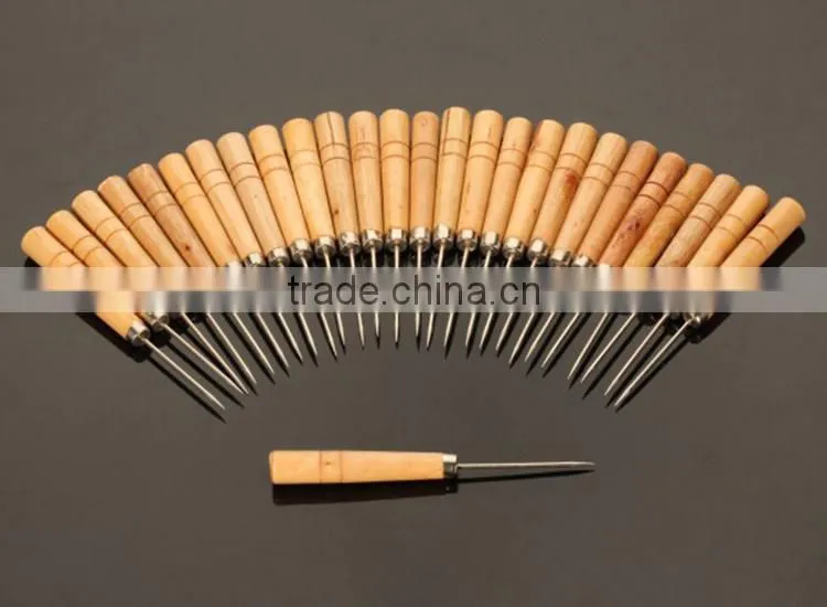 Chinese Sewing Accessories Supply Making Tools For Making Hole Wooden Handle Awl