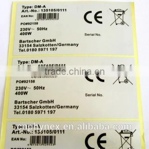 booklet label