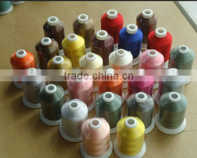 superior quality 100 rayon embroidery thread for fabric from China