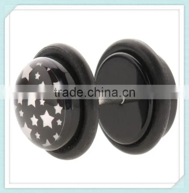 Different Design Fake Cheater Plug Acrylic Earrings Body Piercing Jewelry