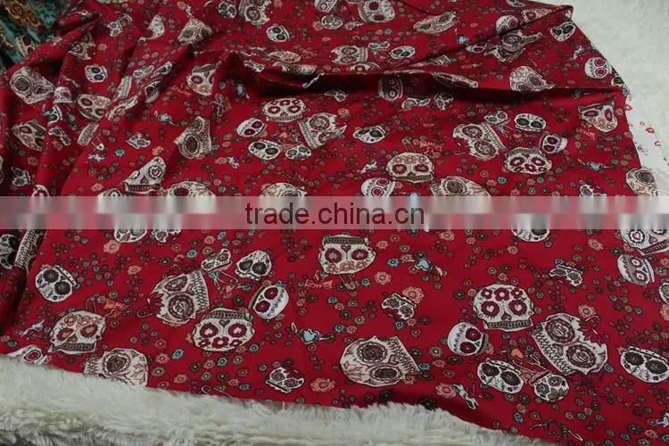 hot selling tc 45*45 110*76 cvc jersey burn out custom print poplin fabric price