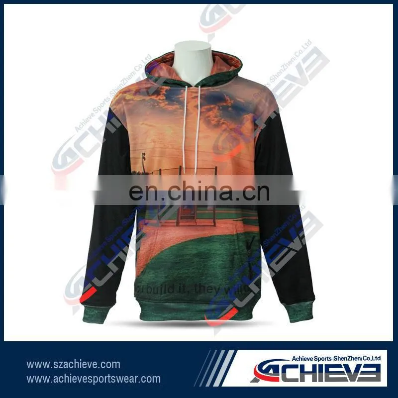Sports urban zip front hoodie exporting